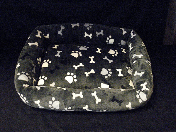 Kuschelbetten Supermini Welpenausführung Pfote dunkelgrau
