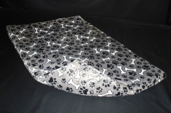 Wellnessdecke de Luxe Pfote grau 50x40 cm