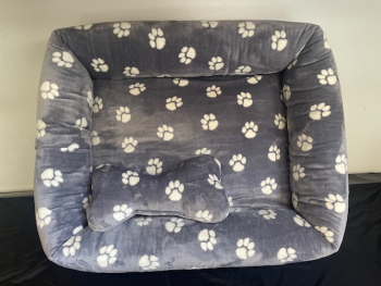 Kuschelbett - Supermini Pfote hellgrau 65x50 cm