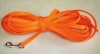 Suchleine aus Biothane 13 mm breit  10 m lang ohne Handschlaufe orange