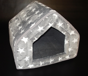 Wellnessdecke de Luxe Sterne grau 50x40 cm