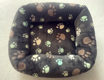 Kuschelbett - Supermini 55x40 cm Pfote anthrazit
