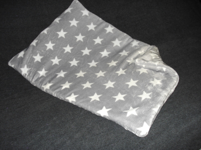 Wellnessdecke de Luxe Sterne grau 135x95 cm