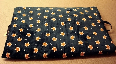 Reiseliege 100x70 cm Wellnessfleece Fuchs grün