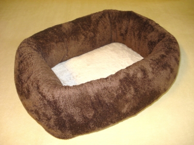 Kuschelbett Supermini braun/beige 55x40 cm