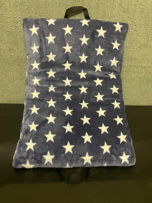 Wellnessdecke Sterne marine 70x50 cm