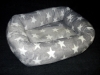 Kuschelbetten Supermini Wellnessfleece Sterne grau Welpenausführung 55x40 cm