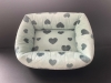 Kuschelbett - Supermini Herz grün 65x50 cm außen