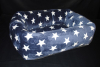 Kuschelbett - Supermini Sterne marine 65x50 cm außen